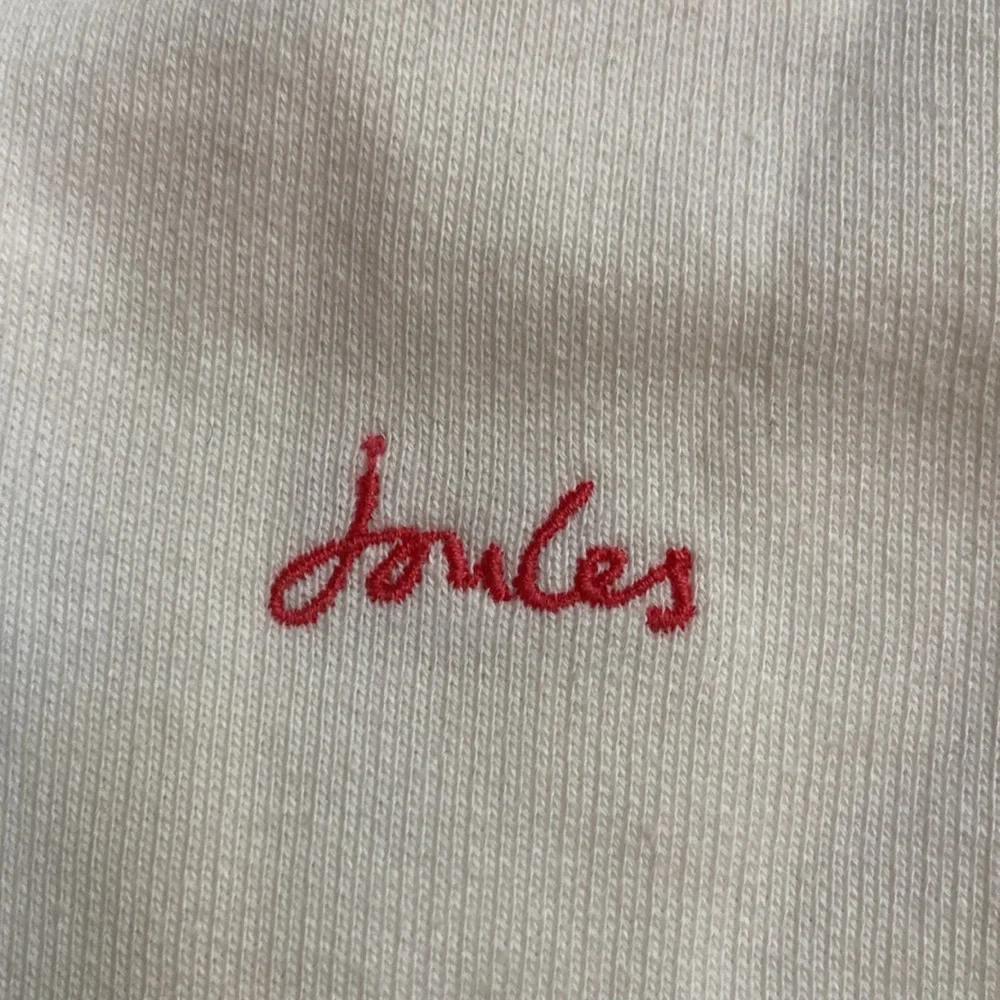 Joules Red and Yellow Monique Crewneck Rainbow Striped Sweatshirt Women’s 12 NWT - Picture 7 of 9